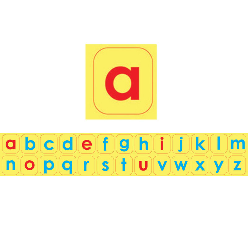Lettres minuscules en mousse magnétique prédécoupées