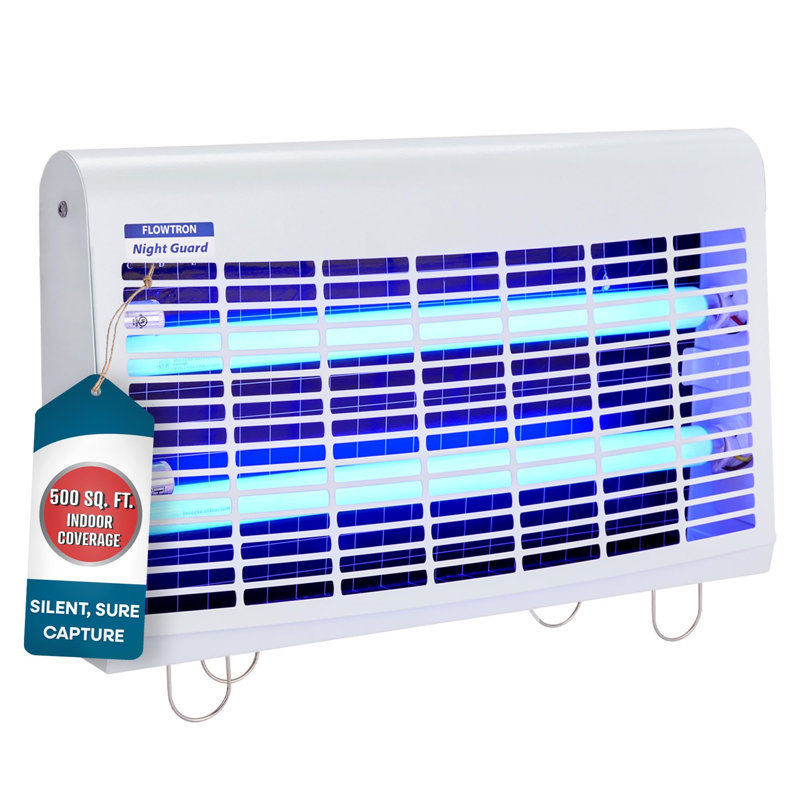 Piège à insectes d'intérieur portatif Flowtron, 30 W, insectifuge double leurre, couverture de 500 pieds carrés