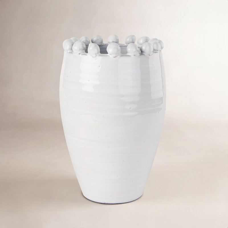 Watson Ceramic / Porcelain Table Vase, 11.22" H x 7.28" W x 7.28" D" 