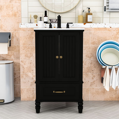 Modern 20" Bathroom Vanity with Sink and Ample Storage Space