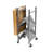 Origami Foldable Wheeled Portable Solid Wood Top Kitchen Island Bar Cart-73380623