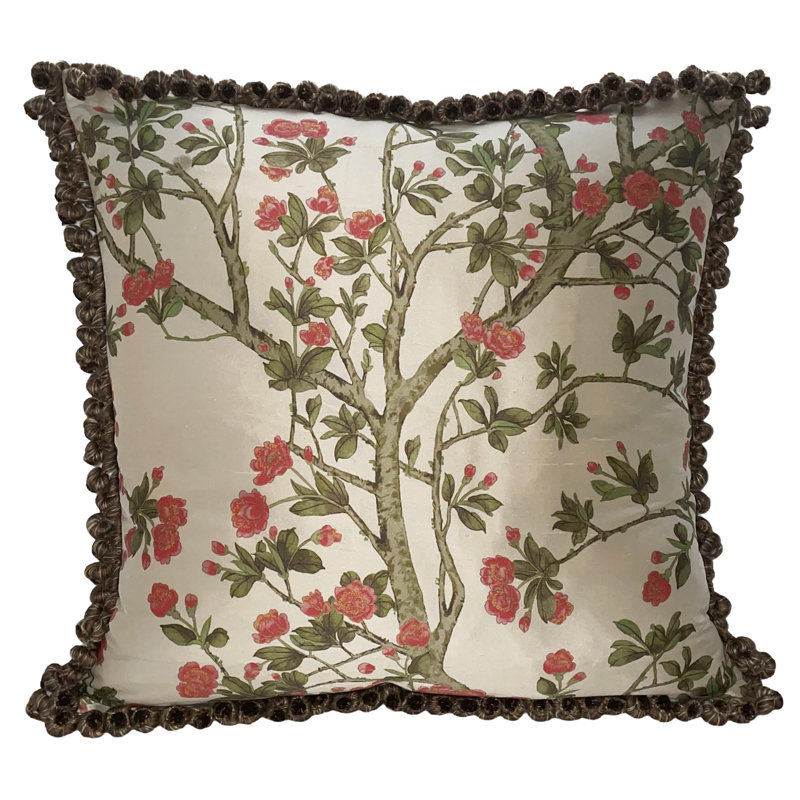 Scalamandre Reversible Silk Pillow Cover And Insert