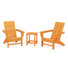 Ensemble moderne 3 pièces Adirondack avec table d'appoint 18 "Long Island