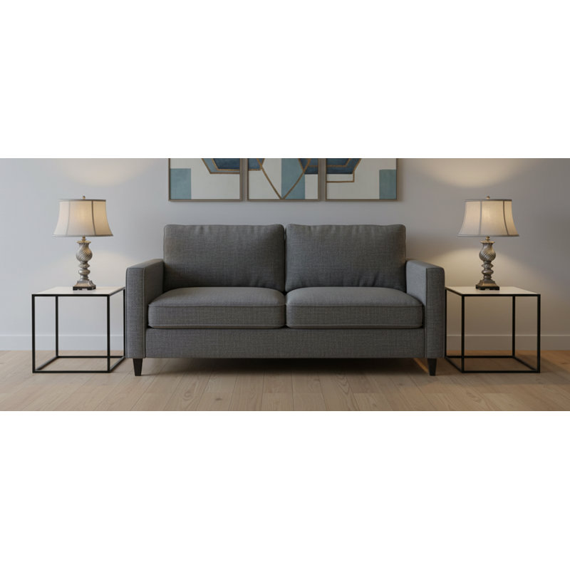 Mulinello 30 in. Aged Silver with Black Table Lamp
