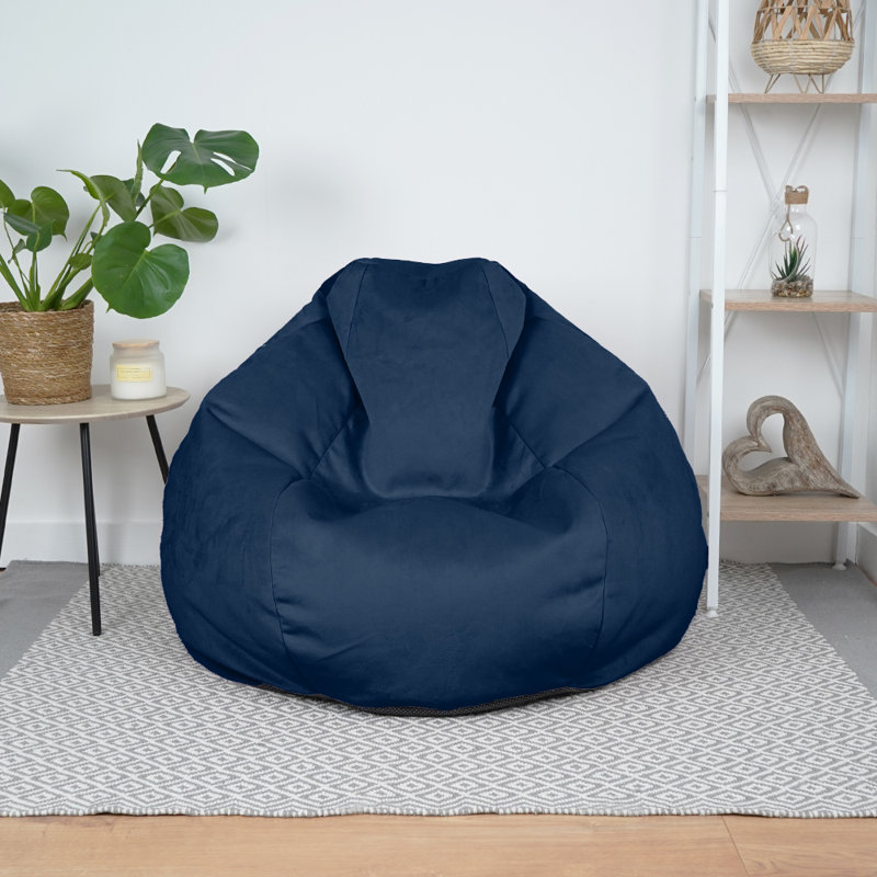 Polyester Refillable Classic Bean Bag, Blue