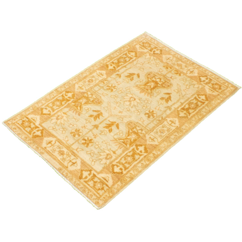 Tapis unique en laine noué à la main Oushak 4 pi x 5 pi 11 po 18 oz.