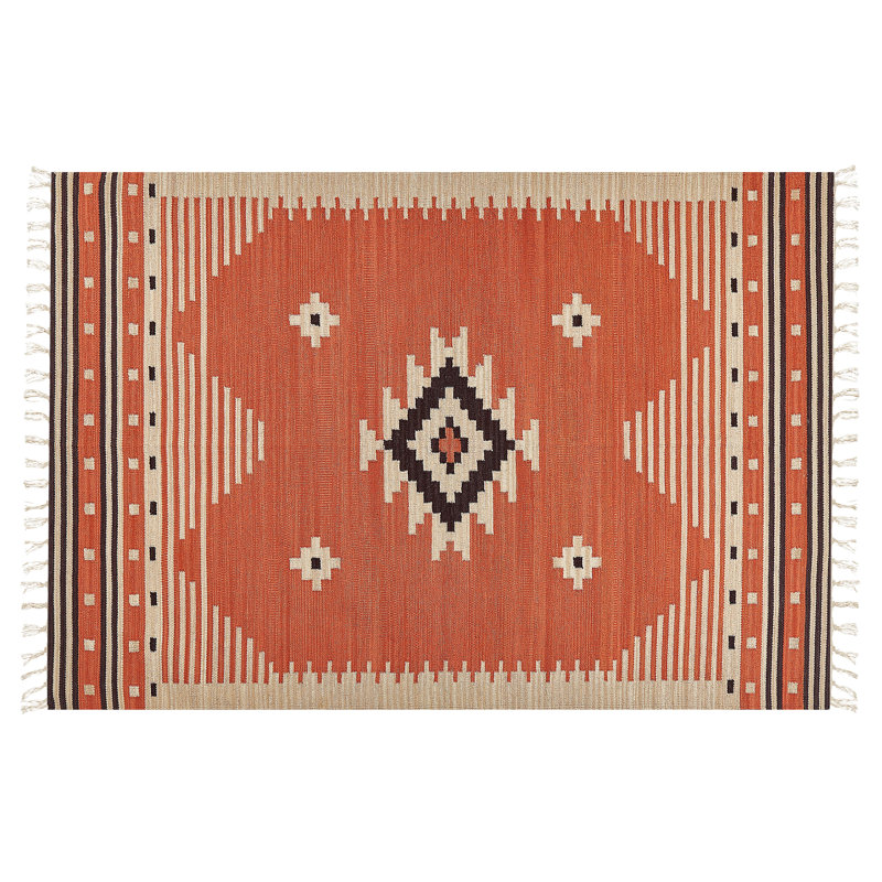 Devyn Southwestern Cotton Hand Woven Area Rug, Rectangle 140 x 200cm