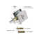 Brushed Nickel Single Cylinder Deadbolt And Keyed Entry Lever Handle Set（Entry&Deadbolt Combo-Kyed Alike)