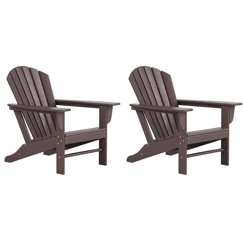 Chaise Adirondack en plastique Altura, Brun foncé