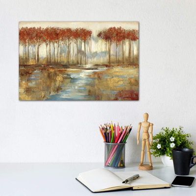 Gracious Landscape 1 Piece Wrapped Canvas Painting