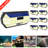 Count 148 - Head LED Solar Powered Dusk to Dawn Outdoor Security Wall Pack with Motion Sensor