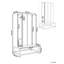 ATHLETE Steel 1 - Tier 120 cm Gym Locker with Lock Bar-119200543