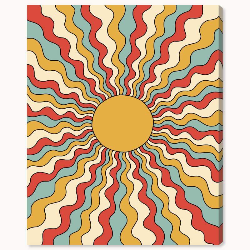 Soleil dans le miroir, H 36 po x l 30 po x P 0,8 po