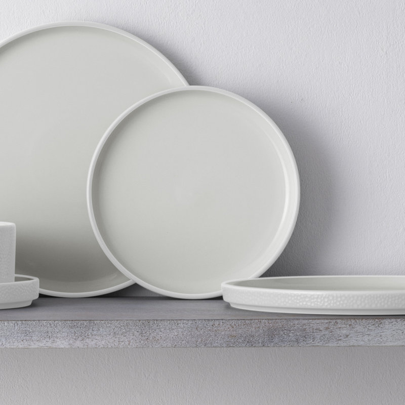 Assiettes à salade en pierre Norortake Colortex, 7 1/2 po, Blanc