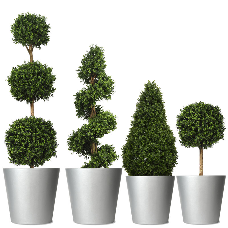 Vrej Fibreglass Cachepot, Small, Aluminium