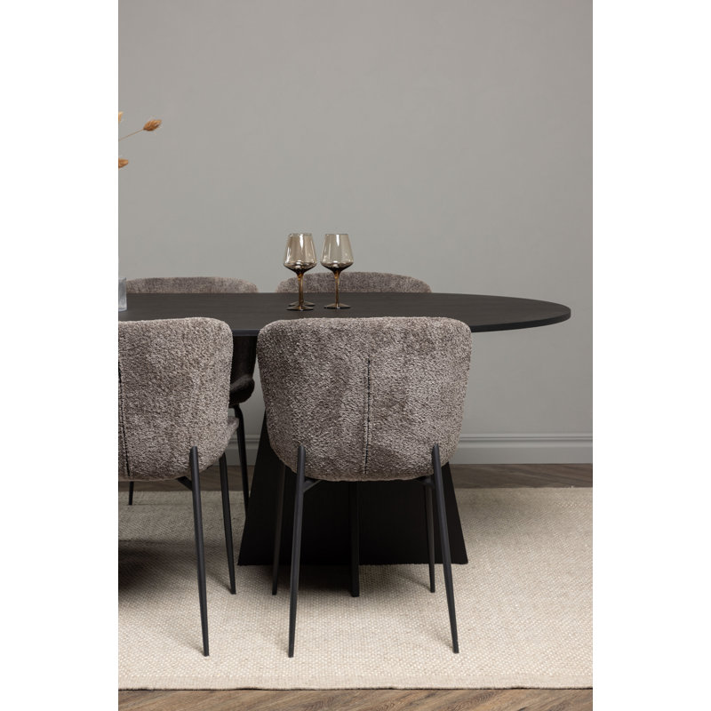 Mirador 6 - Person Dining Set, Dark Grey, Dark Grey