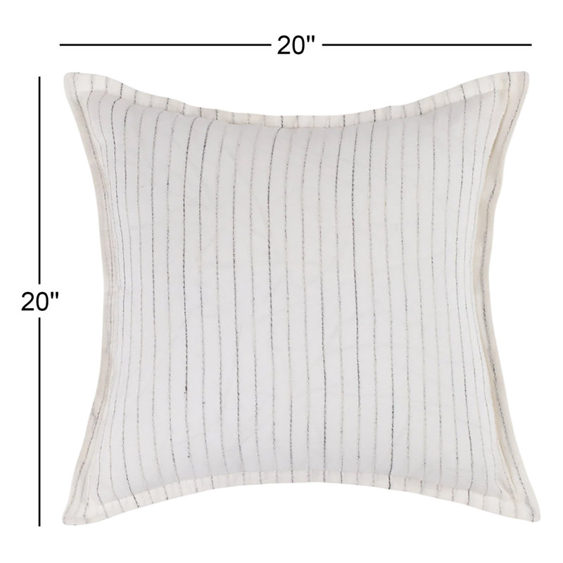 Cambria Linen Square Pillow Cover & Insert