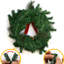 Couronne de noël artificielle 24" en plastique