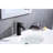 Bathroom Faucet With Waterfall Spout And Pop - Up Drain  Overflow , Matte Black Stainless Steel, Stable Water Flow Design Single Handle For Sink Overflow, Rust Beautiful Effect