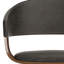 Chaise de salle à manger rembourrée avec dossier courbé Lowell-88203318