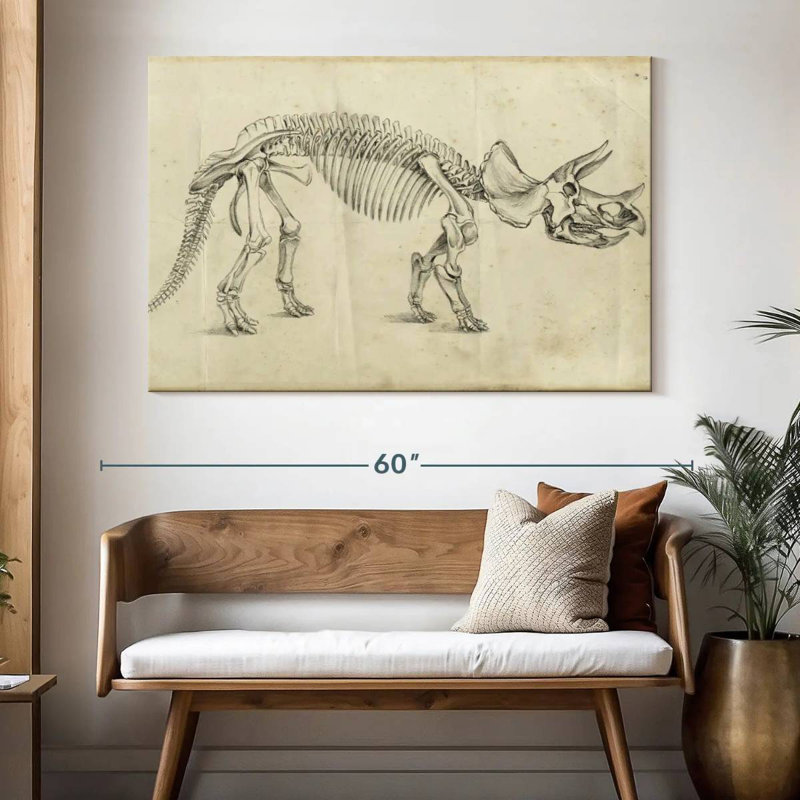 Crowle Dinosaur Study II, 34" H x 51" W