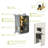 Shower System With Waterfall Tub Spout In Brushed Nickel - 10 Inch Wall Mounted, Square, 3 Function, Rain Shower, Handheld, Feature Kit Mounted Square Nickel, Overhead Tool-118625425