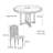 Sturdy Solid Wood Round Dining Table Sets.-112699102