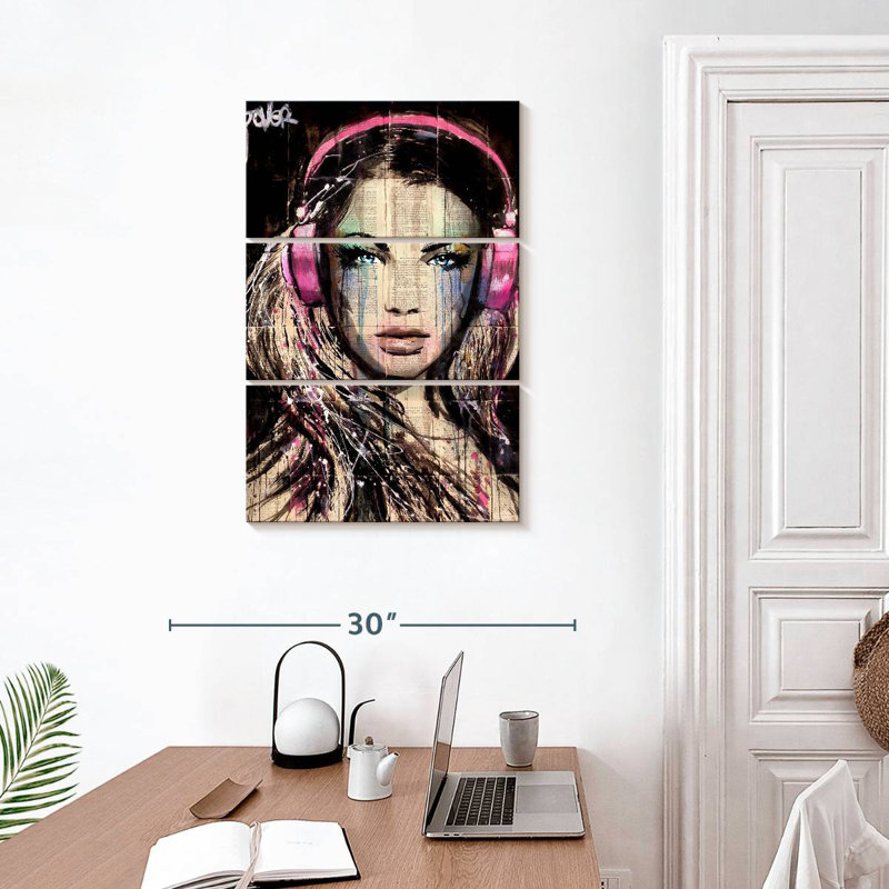 Leisha Lovely DJ, 32" H x 20" W