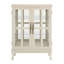 Armoire de rangement en verre avec bande lumineuse RVB en couleur et 2 tablettes réglables