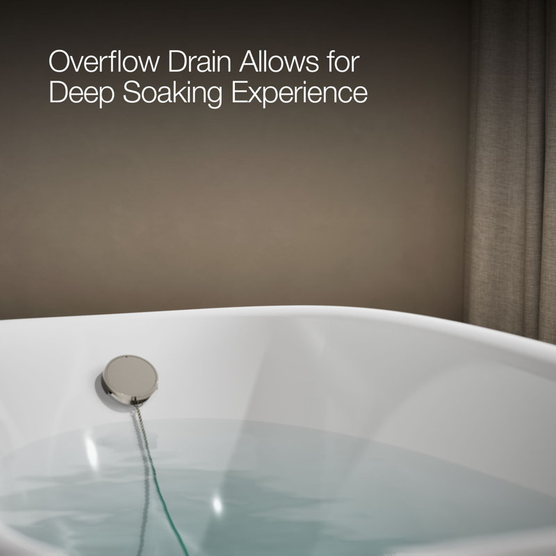 Birthday Bath® 72" x 37-1/2" Soaking Bathtub, White