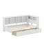 Lit de jour simple en bois avec tiroirs, tablette et ports de chargement USB-1470166099