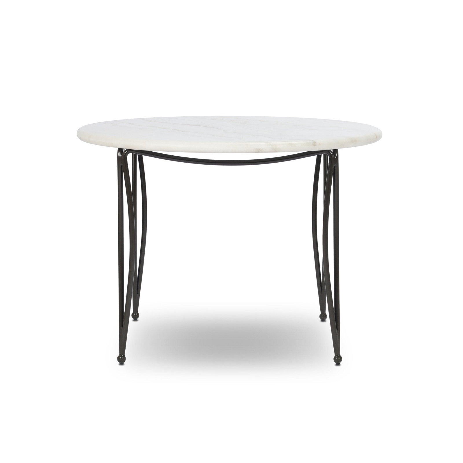 Bergen Marble Outdoor Dining Table, 30" H x 42" W x 42" D