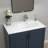 32"x18" Vanity Top Ceramic Bathroom Sink  Porcelain Rectangle Single Basin Sink with Single Faucet Hole and Overflow Hole