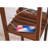 Maxwell 63" Modern LED Shelf Floor Lamp with Warm Brown Finish, 3 Tiers, and Fabric Square Shade, Bulb Included-628019176-628019182