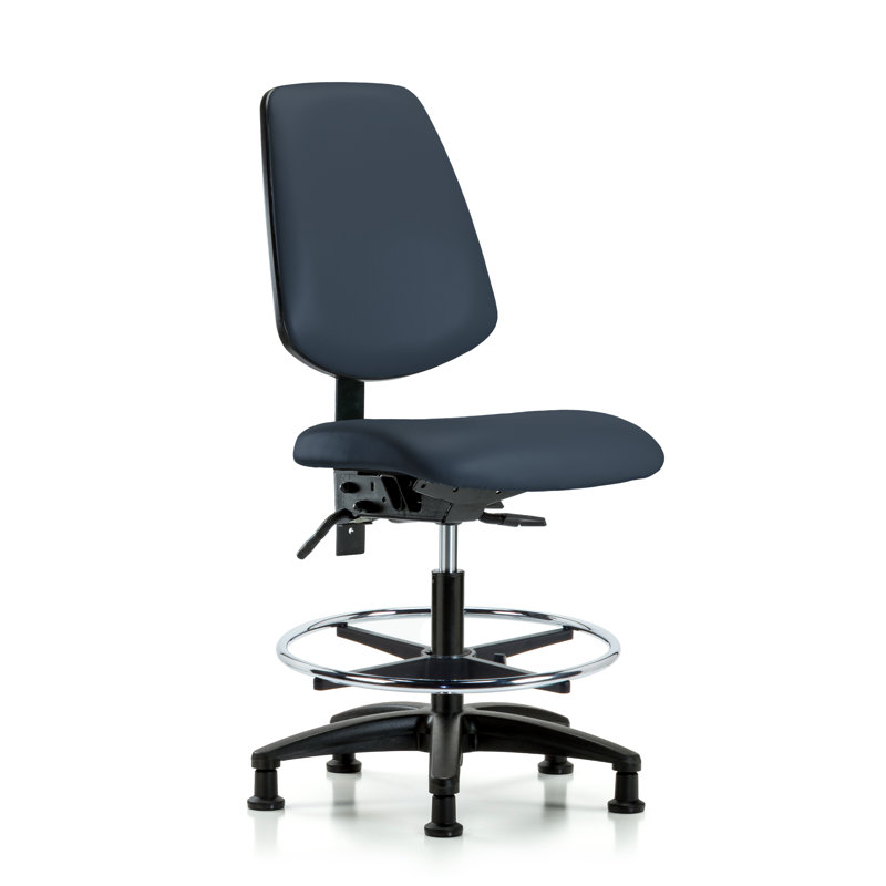 Chaise de dessin Kallie, Patins, Bleu impérial, Inclus