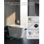 Toilettes bidet intelligentes monoblocs avec ouverture automatique, chasse d'eau automatique et siège chauffant