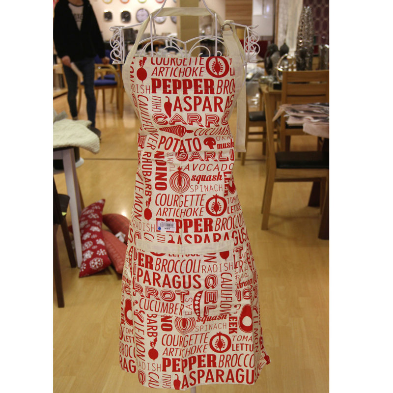 Bib Apron, Red