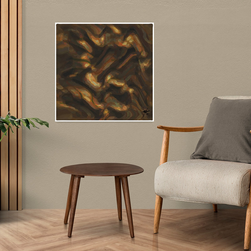 Art contemporain contemporain abstrait, H 24 po x l 24 po