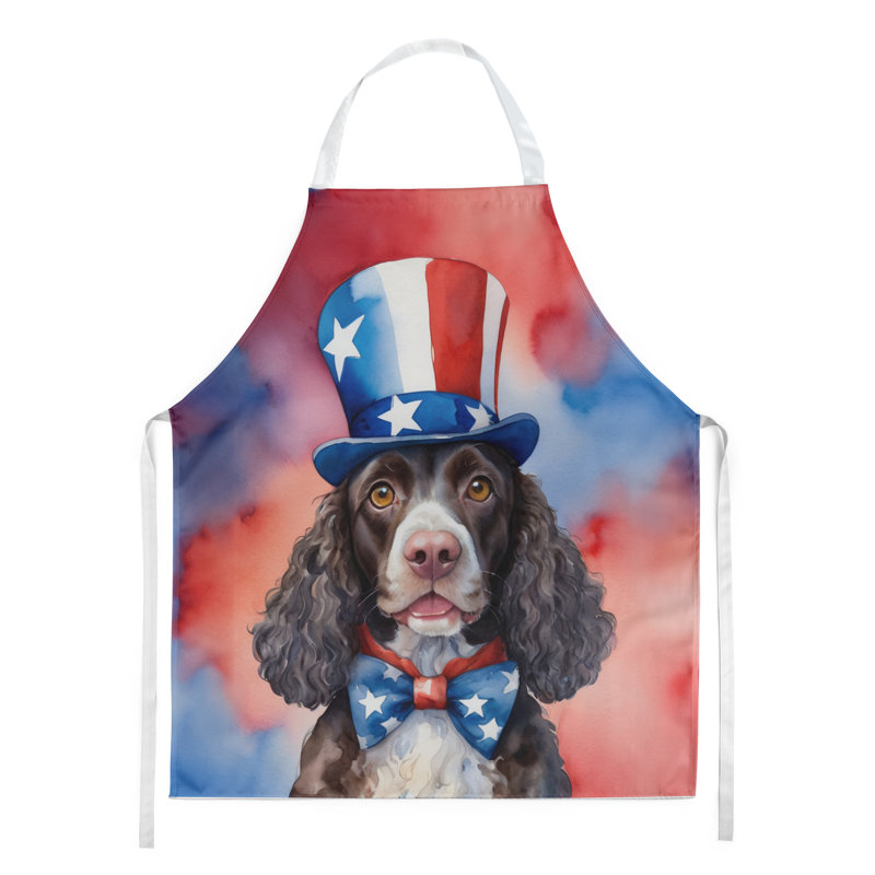 Patriotic American Apron, American Water Spaniel