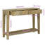110cm Solid Wood Top Console Table