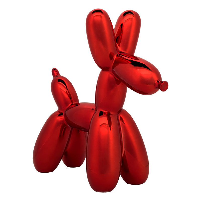 The Holiday Aisle® Ballon Dog Figuerine, Rouge