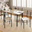 Casiano 4 - Person Four Leg Dining Set-32483242-32483243
