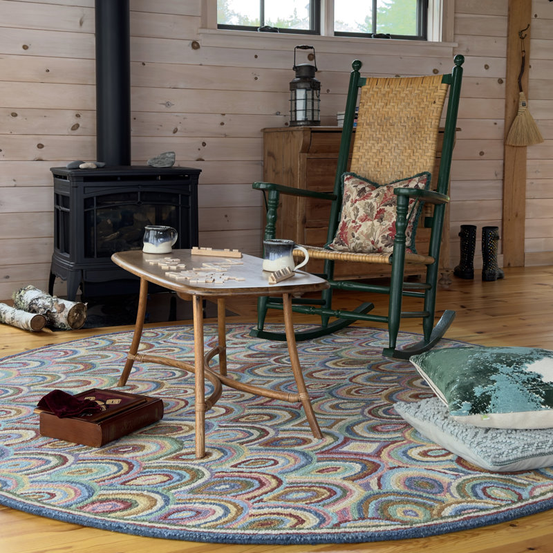 Rainbows Hand-Tufted Wool Area Rug, Runner 2'6" x 8'