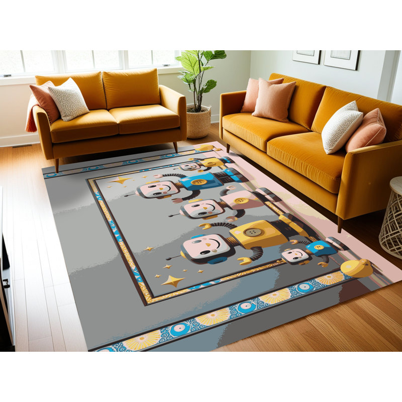 Tapis pour enfants Zoomie, Rectangle 4pi x 6 pi