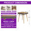Table de bout Modern Mart avec haut-parleur Bluetooth, charge sans fil, L 20 po x H 18 po x H 20 po