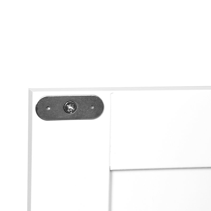 Armoire de rangement pour salle de bain avec tablette réglable à double porte, blanc