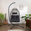 Fauteuil suspendu d'extérieur avec support, fauteuil suspendu en osier