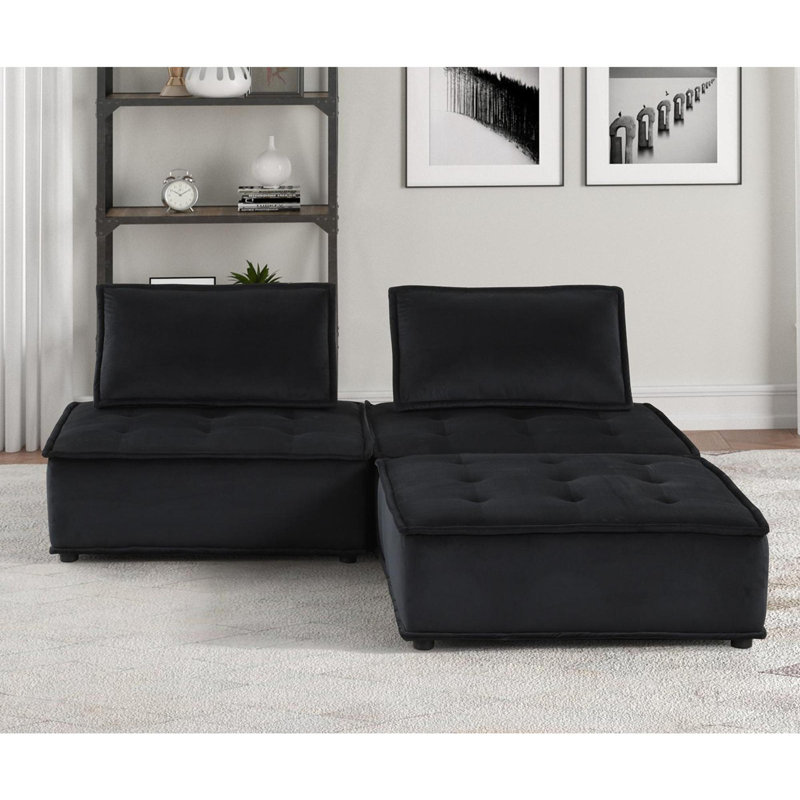 Canapé modulaire 3 pièces Velvet