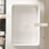 Lavabo de salle de bain 20 po, vasque rectangulaire en céramique rayée sans robinet, sans armoire