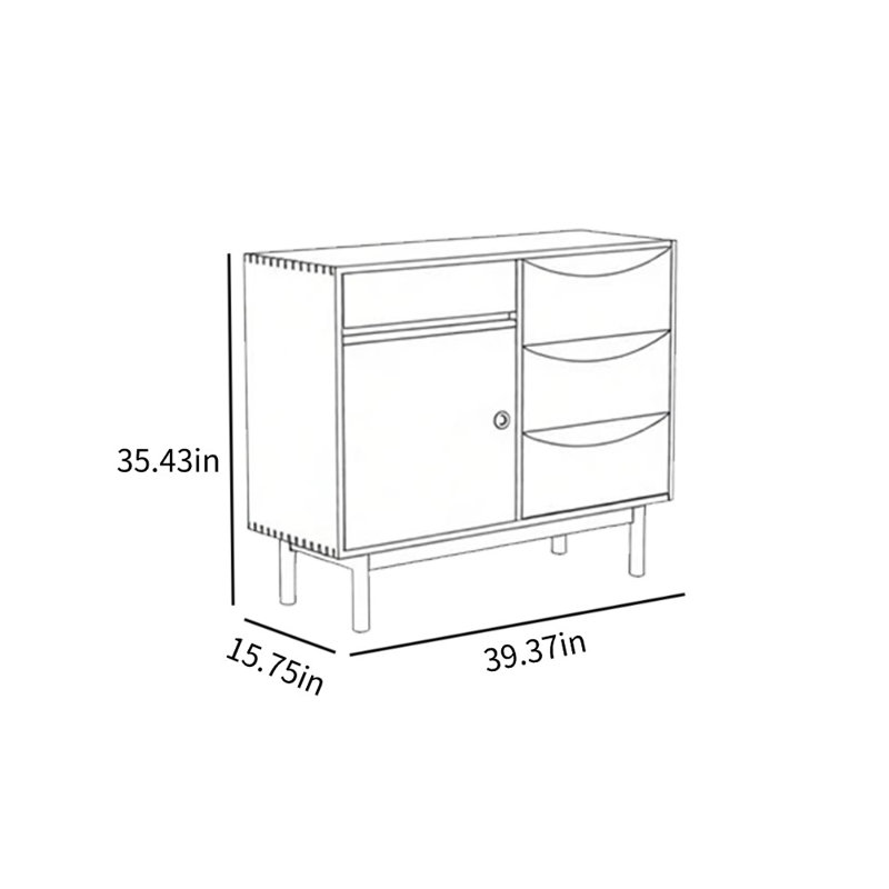 Colyton, 35.43" H x 39.37" W x 15.75" D